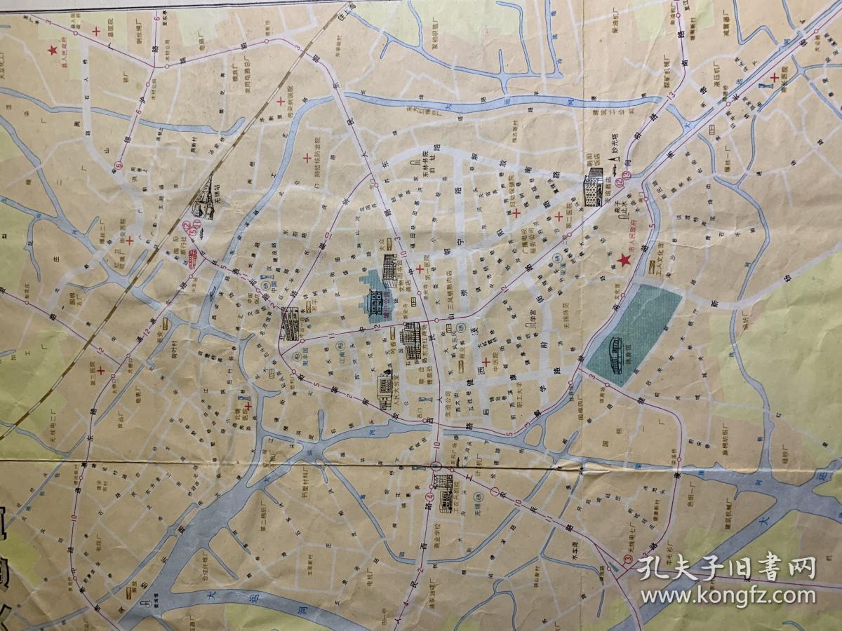 无锡市交通图老地图旧地图