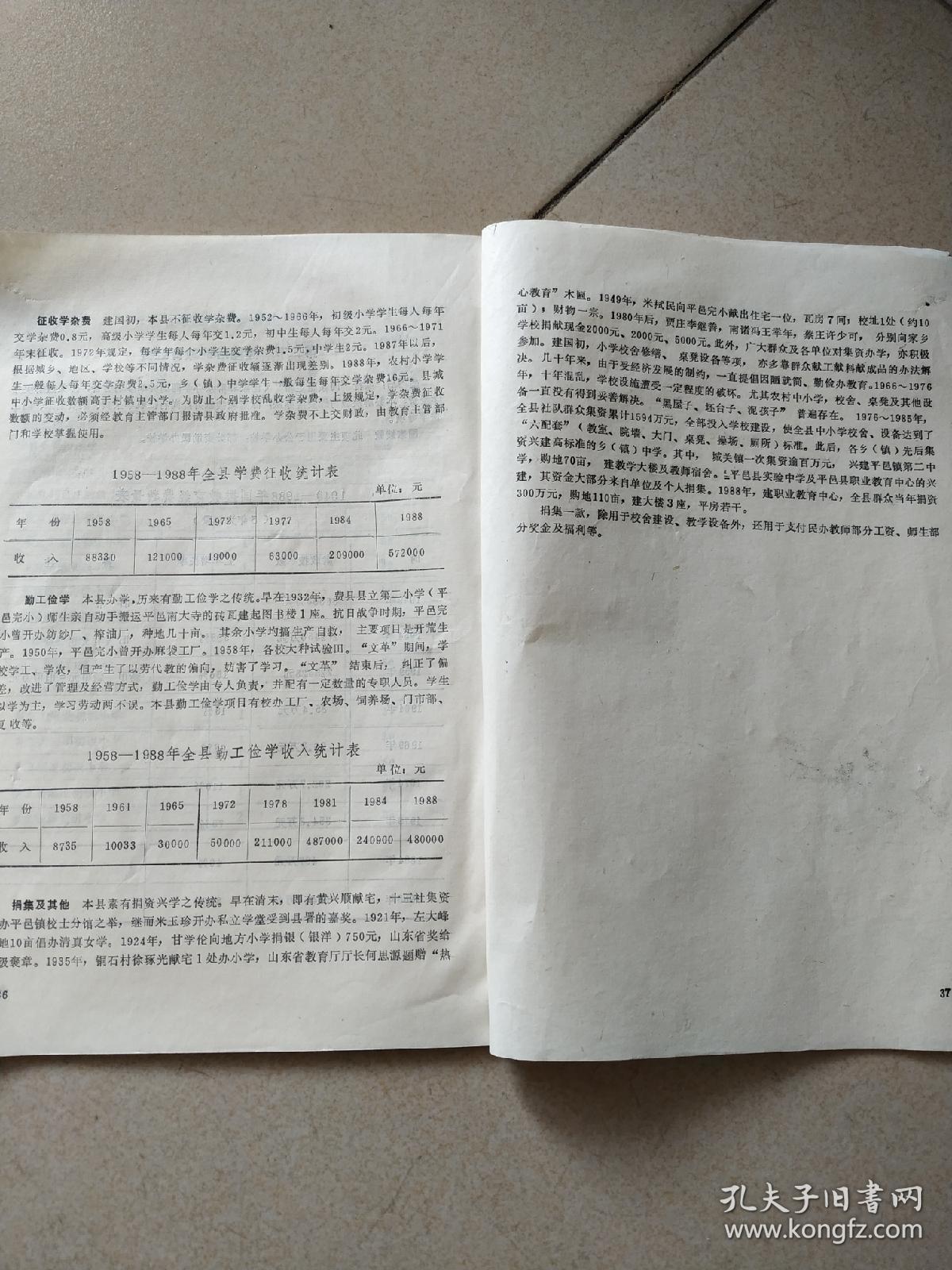 平邑县志征求意见稿第二十三编教育