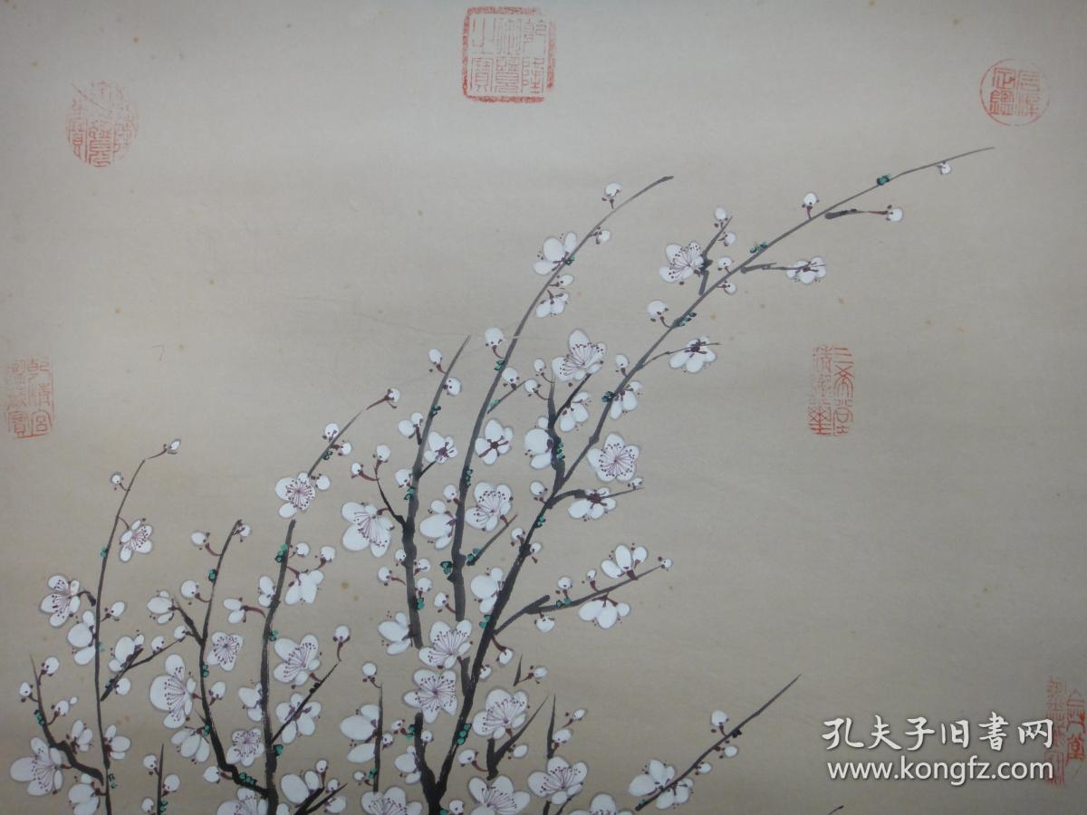 恽寿平(款)白梅图轴