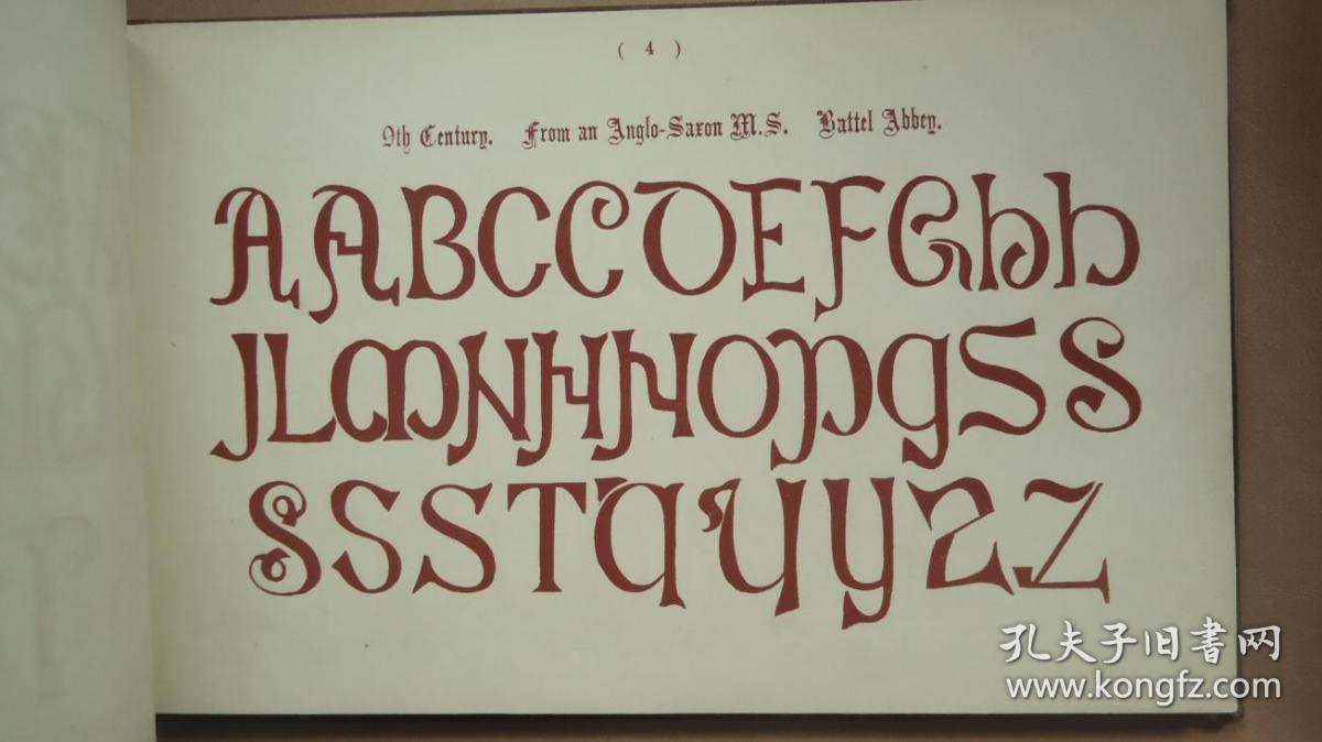 1863年 the book of ornamental alphabets ancient &