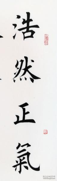 田英章书法 浩然正气洒落胸怀