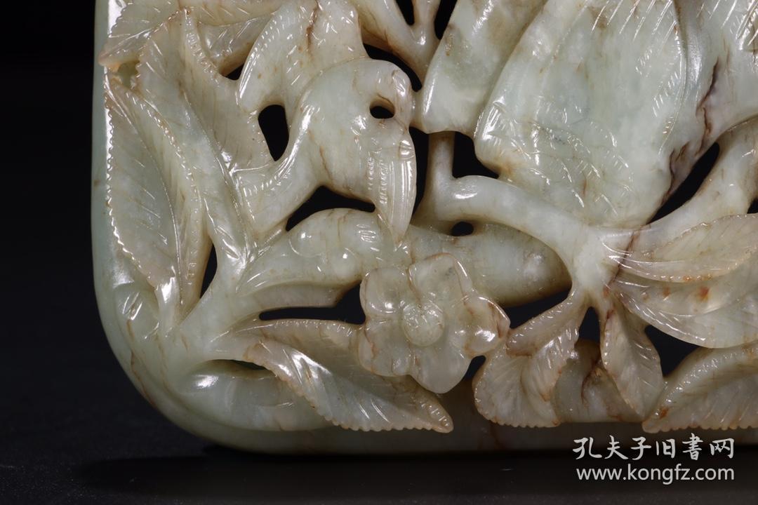 清代和田玉瓦子尺寸:长11.5cm宽8.8cm厚3.2cm 重量:178g