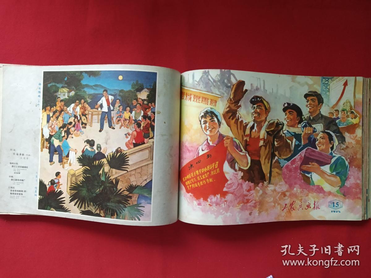 合订本《工农兵画报》1975年(1-19,21-24期)(浙江工农