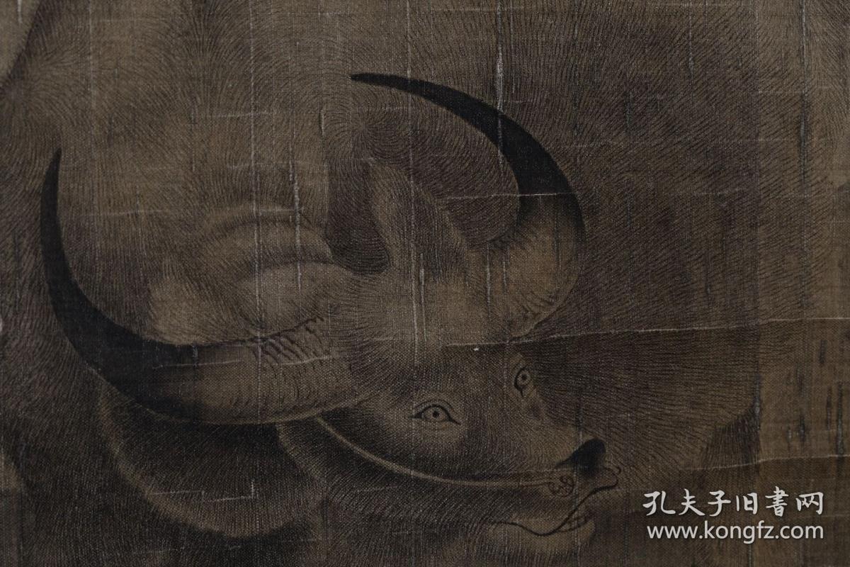 编号:cd2091 清代:吴历牧牛图绢本立轴 长98cm宽48.