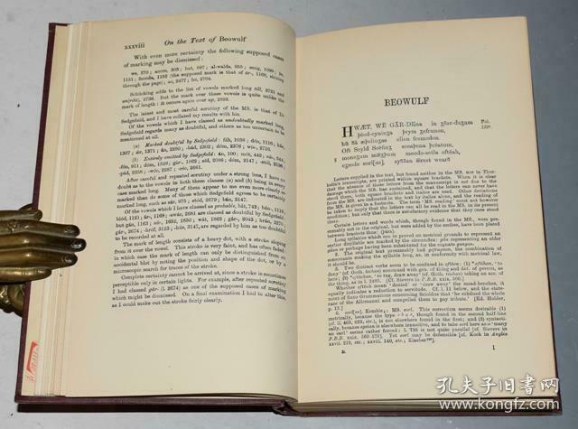 (with the finnsburg fragment) 英国古典神话史诗《贝奥武夫》品相上
