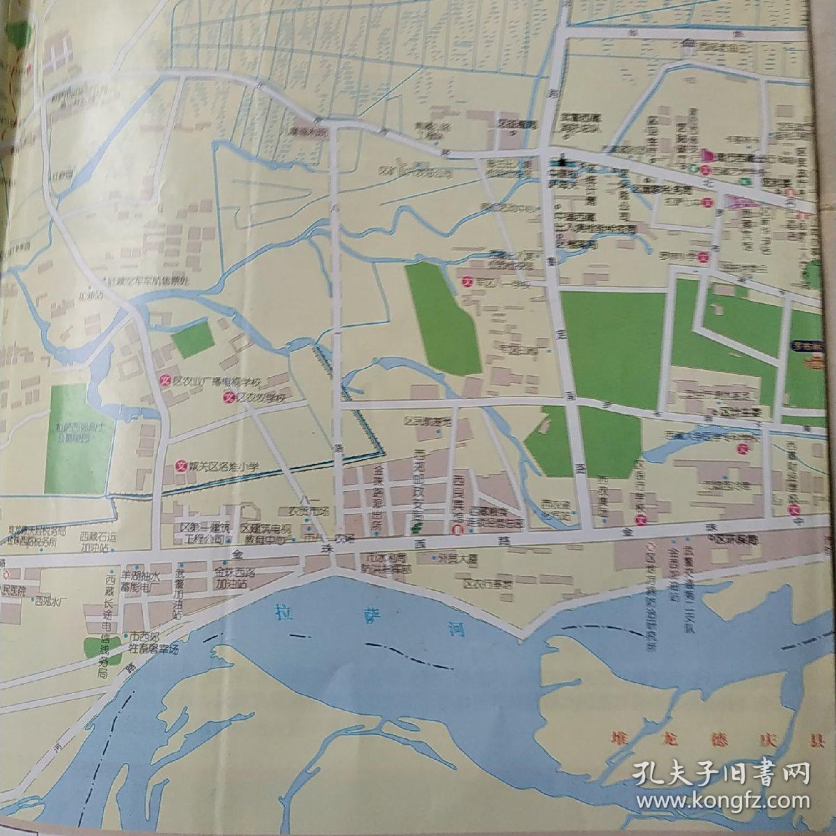 拉萨市旅游地图