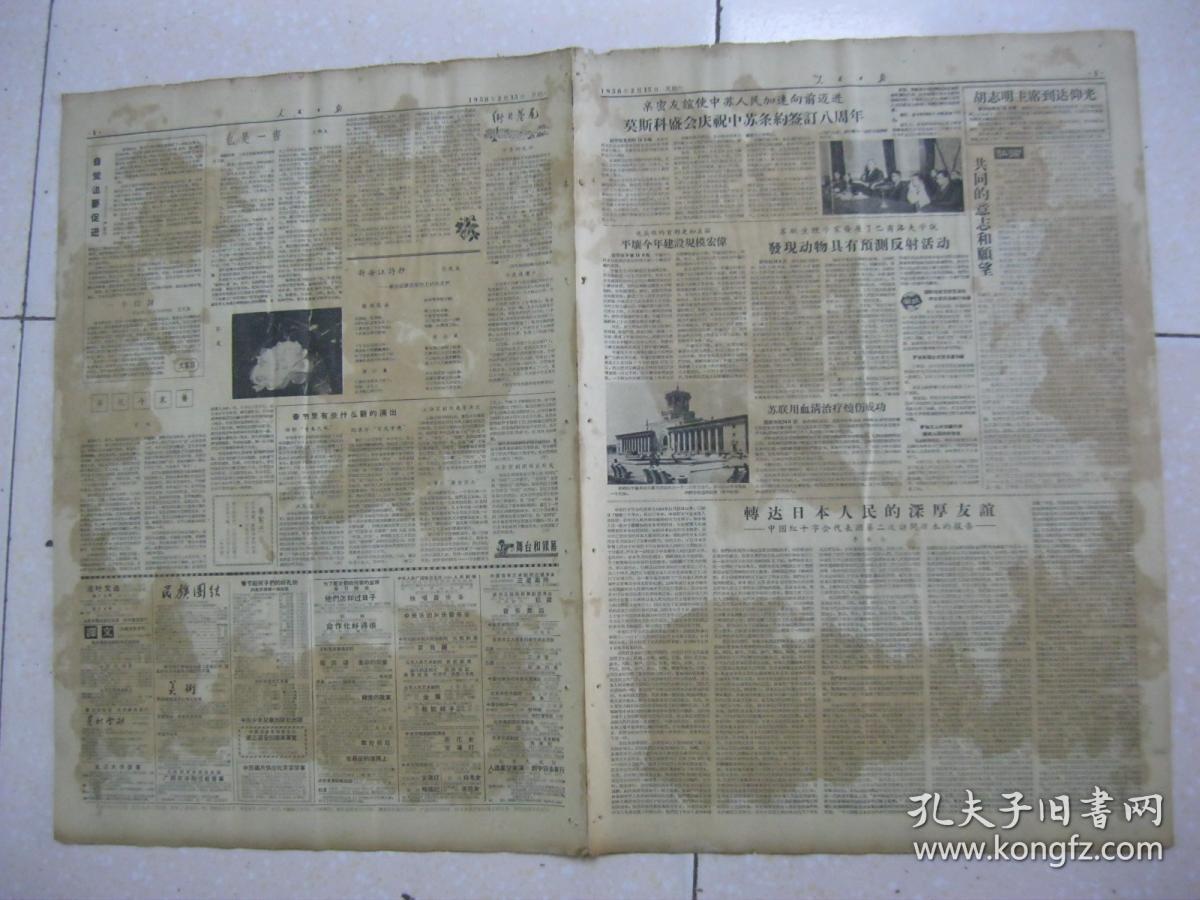 人民日报 1958年2月15日 第一～十二版(中央通知在