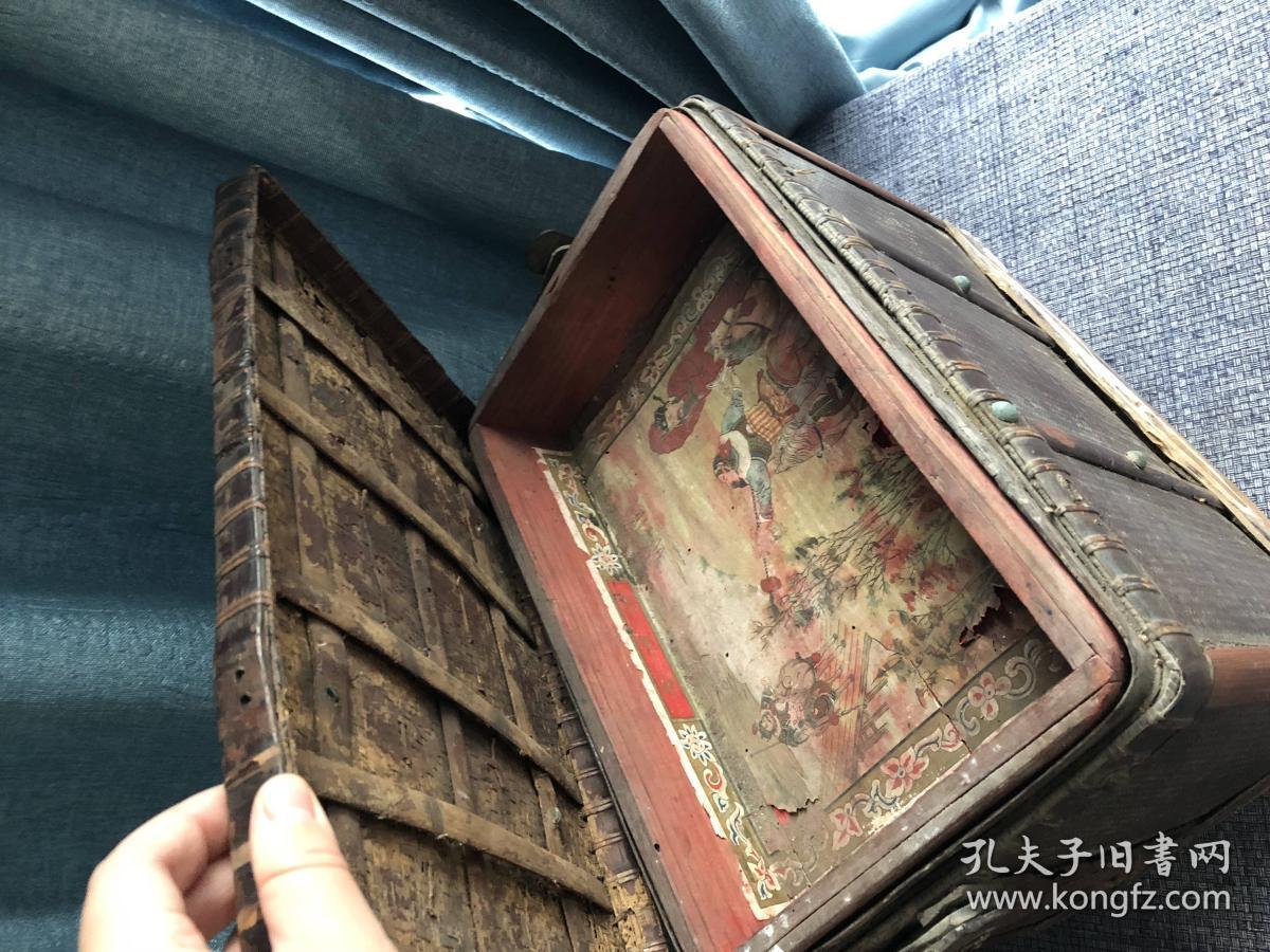 民国·老藤箱·300包邮35x23x26cm1923年藤箱,有底