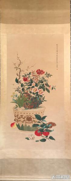 盛爱颐 花鸟 立轴 【卖家包邮】工艺品