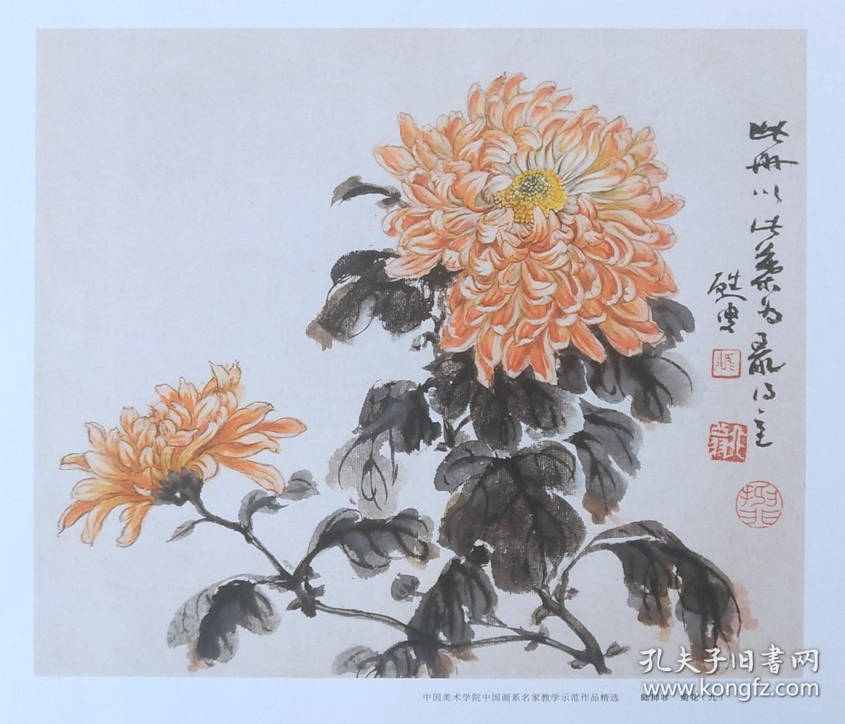 陆抑非菊花中国美术学院中国画系名家教学示范作品精选