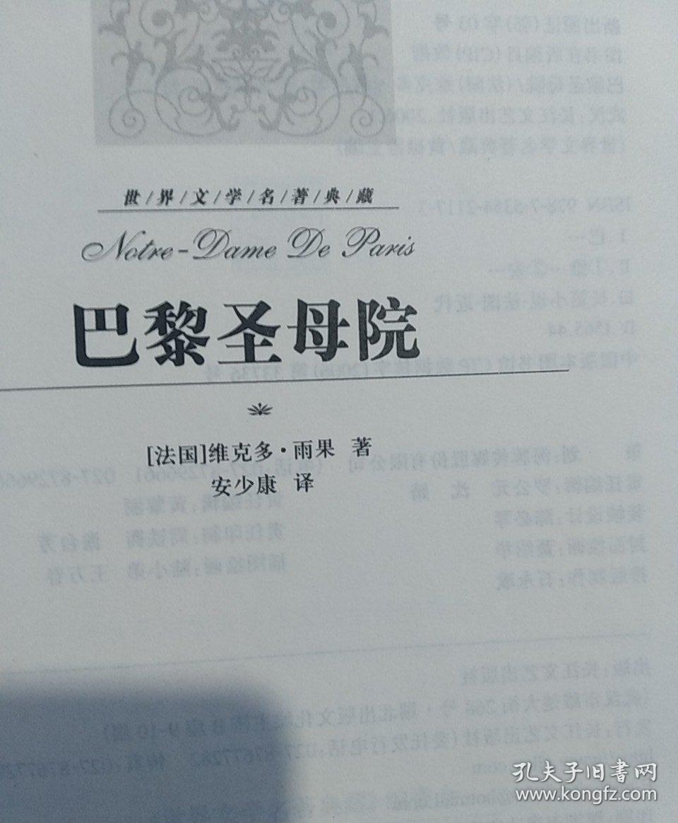 巴黎圣母院:世界文学名著典藏