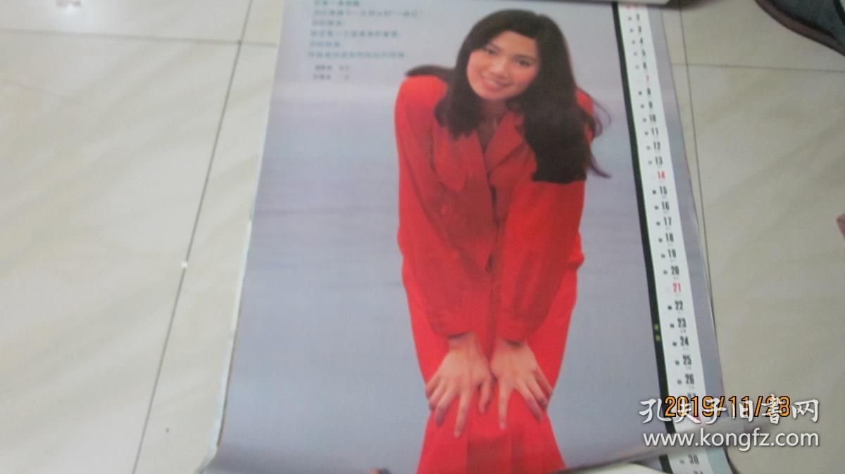 1988年明星挂历全年十二张海之歌有方舒麦文燕刘冬李小燕张伟欣张小磊