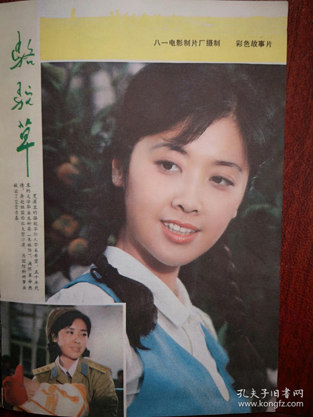 封面沈洁,郭靖,彩插页朱琳《骆驼草》,刘晓庆,詹萍萍,陈烨,龚雪张铁林