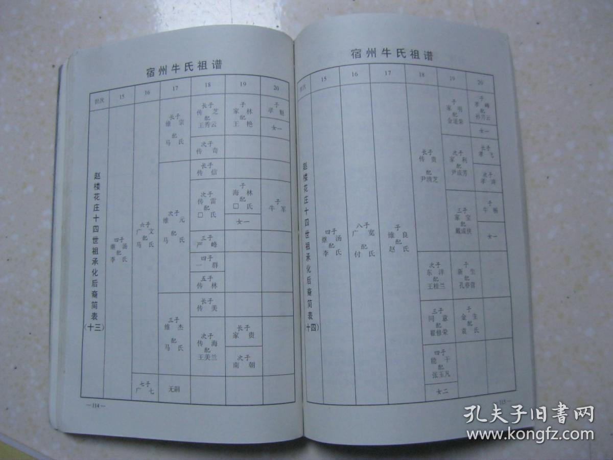 宿州牛氏家谱陇西堂安徽省宿州市一带本谱共收录三卜集牛小庙大牛家