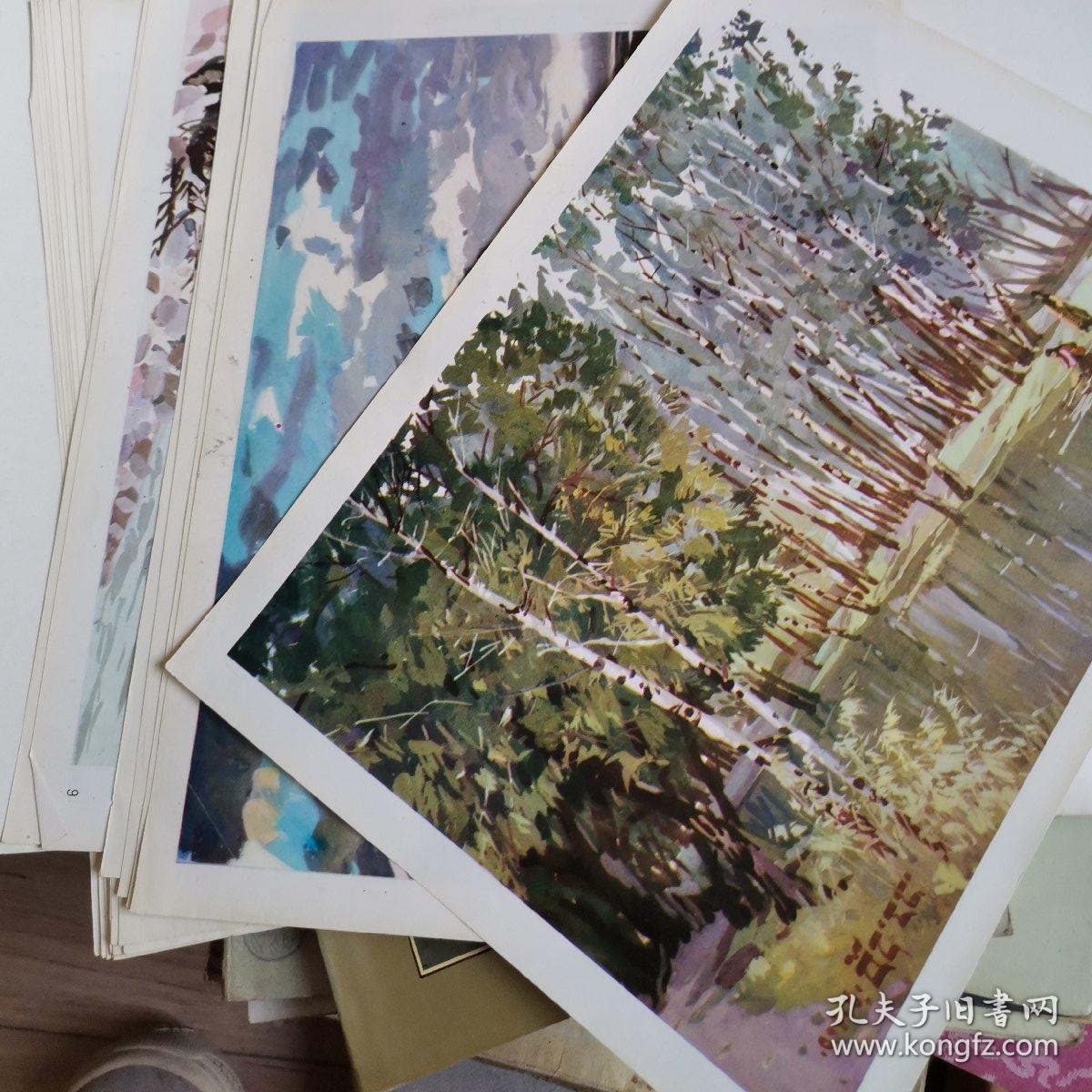 水粉风景_黄惟一_孔夫子旧书网