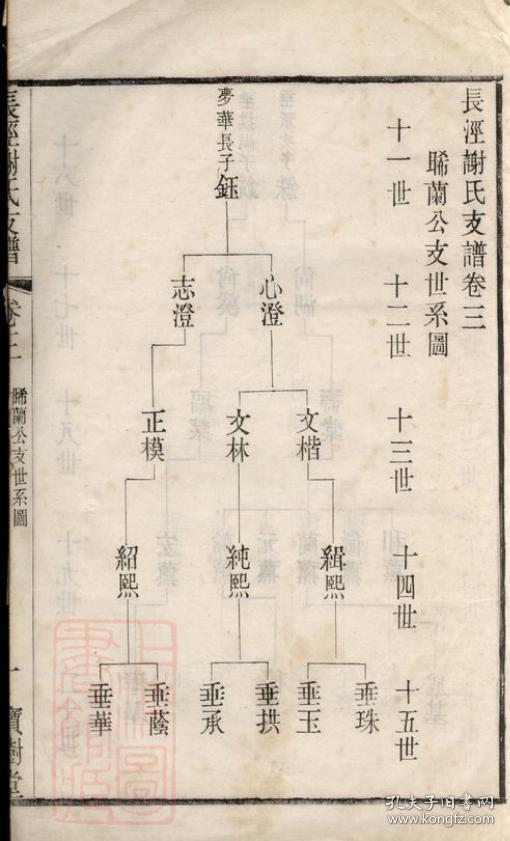 长泾谢氏支谱: [江阴]复印本