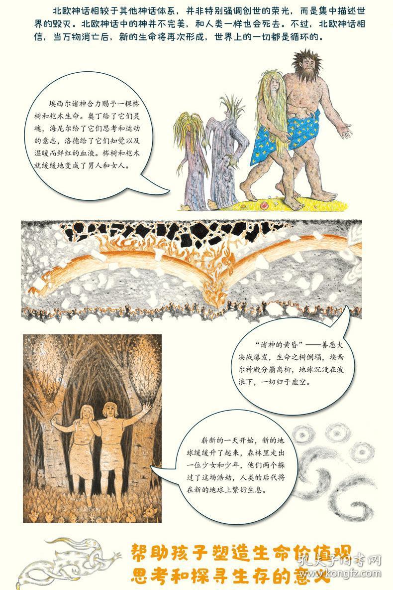 北欧神话书籍原版四年级故事书绘本 浙江少年儿童出版