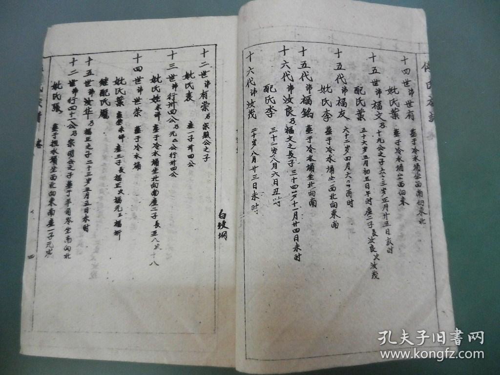傅氏族谱