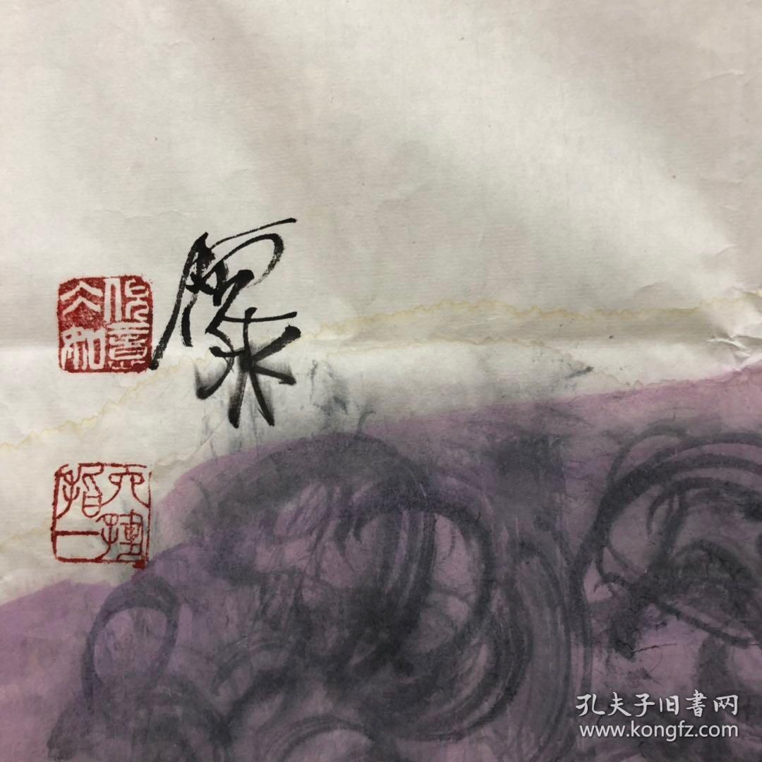 此作品被中国残疾人福利基金会邓朴方先生收倪冰画家画家倪冰作品
