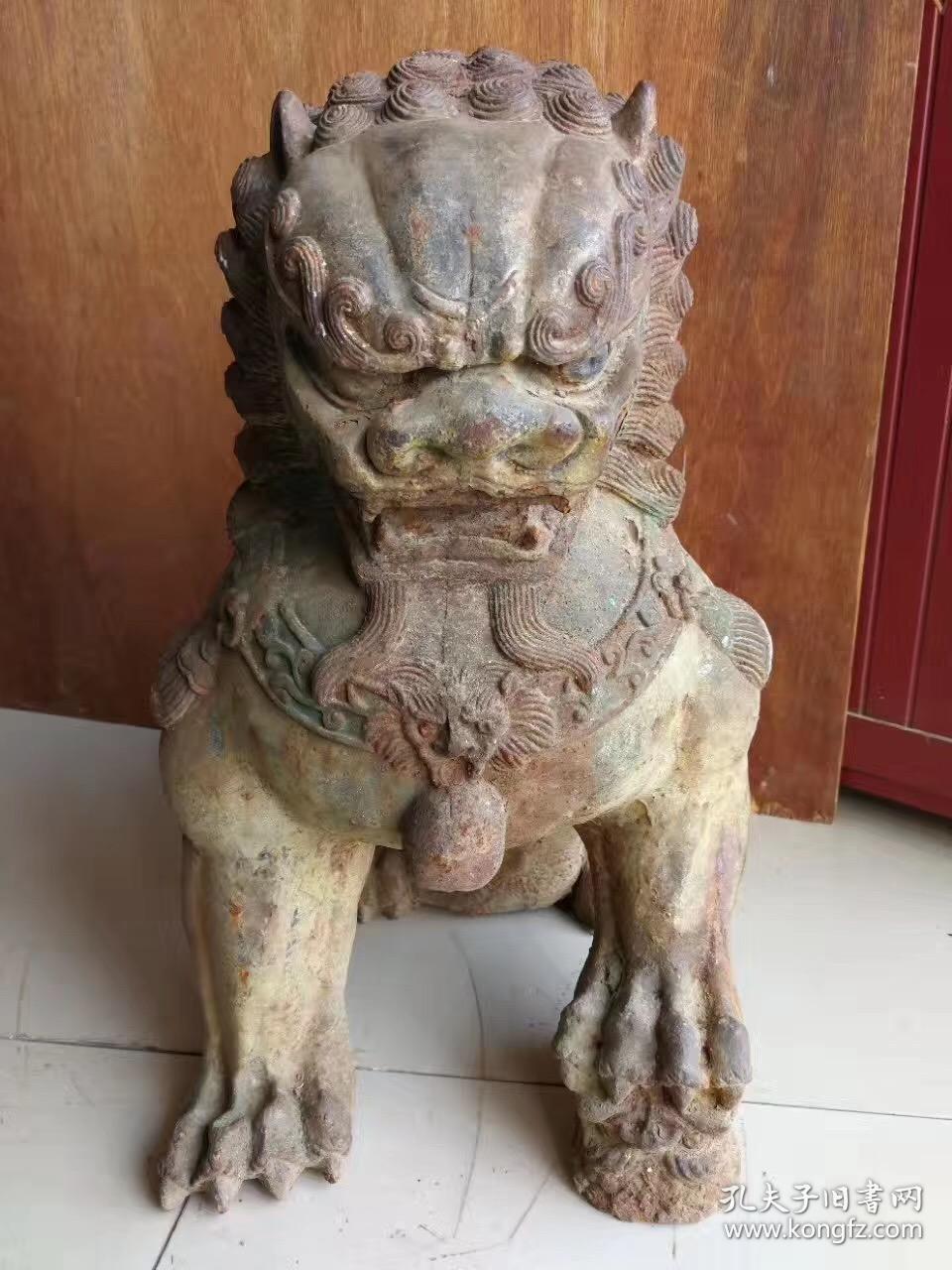 明代铁狮子,工艺精湛,,纹理清晰精美大气!造型高端大气上档次!