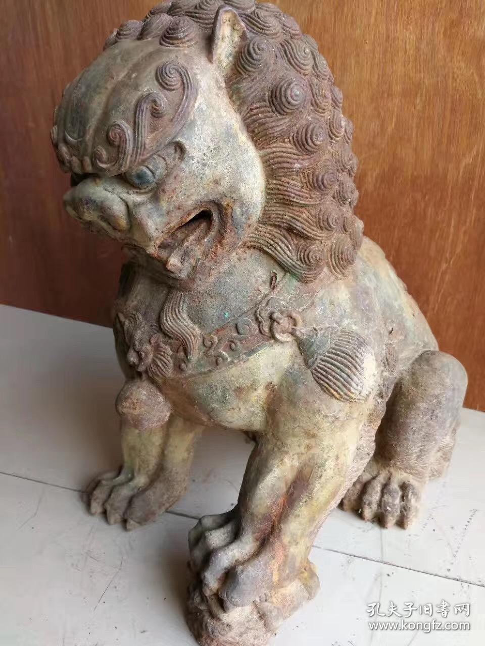 明代铁狮子,工艺精湛,,纹理清晰精美大气!造型高端大气上档次!