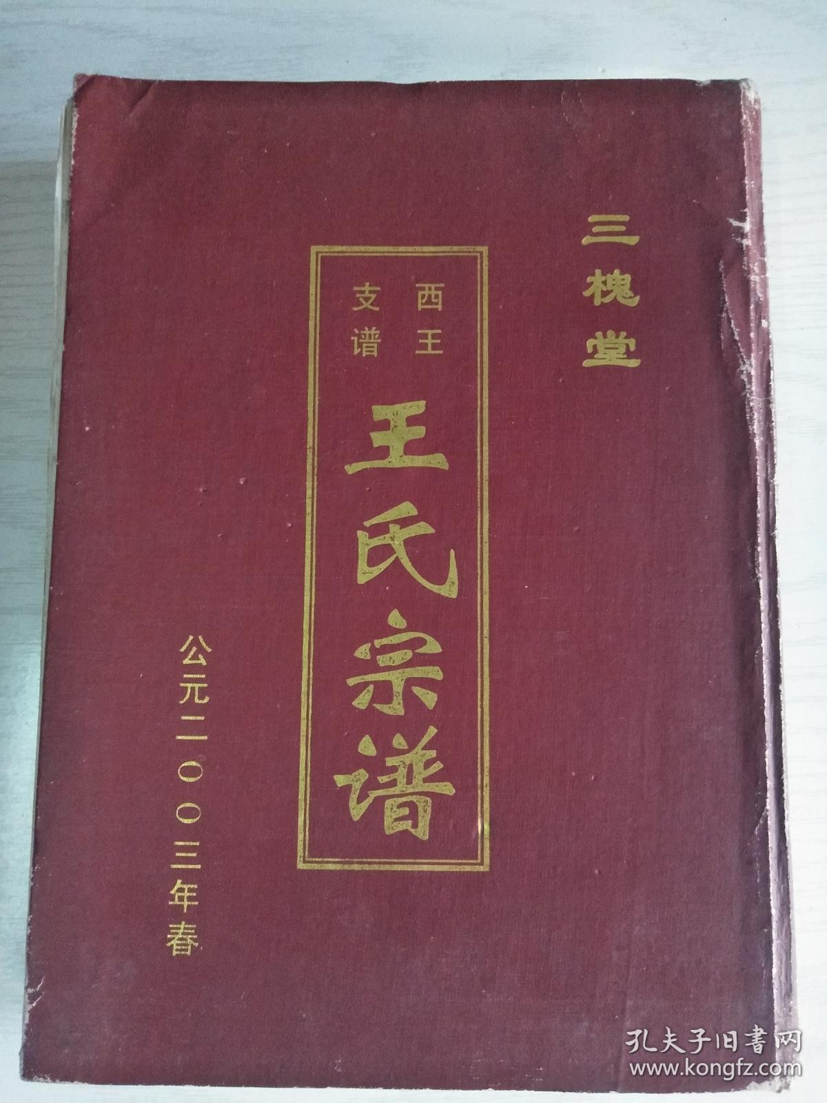 王氏宗谱【三槐堂】 建湖西王支 硬精装 16开 469页 2003年修 建湖美
