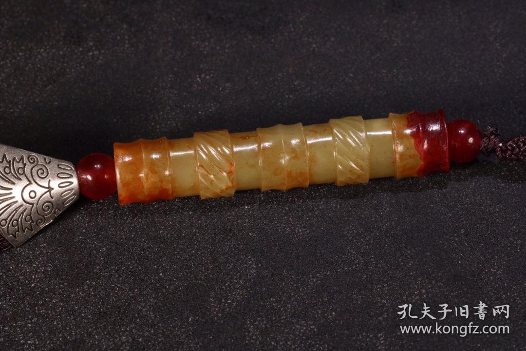 汉代高古玉勒子玉雕件