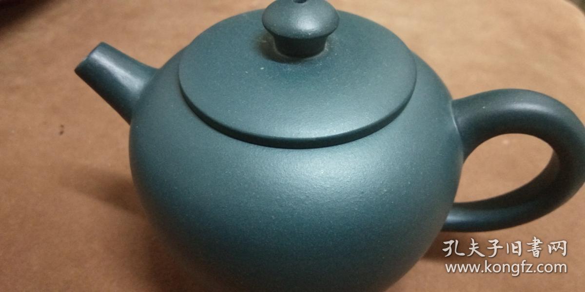 宜兴紫砂壶原矿紫砂天青泥巨轮珠壶光壶素版壶工艺美术师手工壶