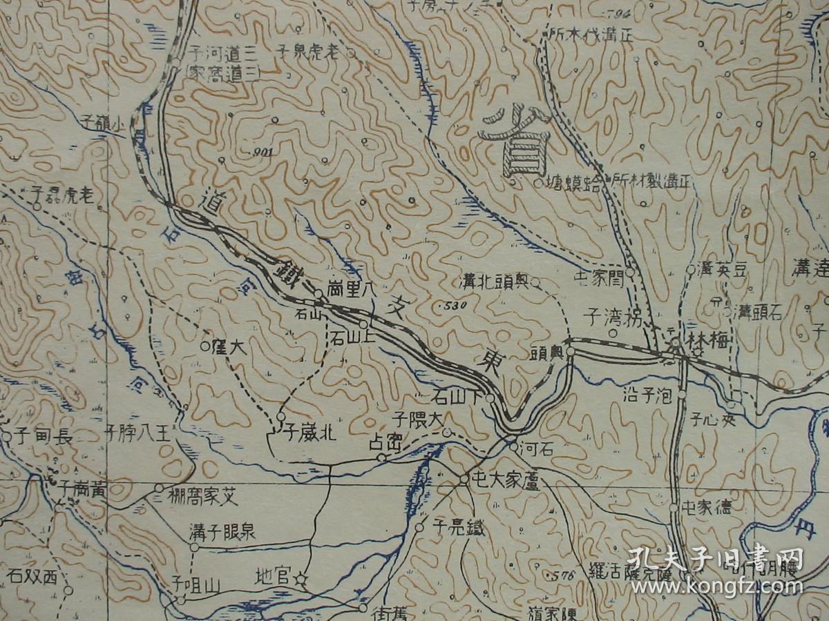 1932年民国老地图!《宁古塔-牡丹江》(满洲 五十万分之一精密地图!