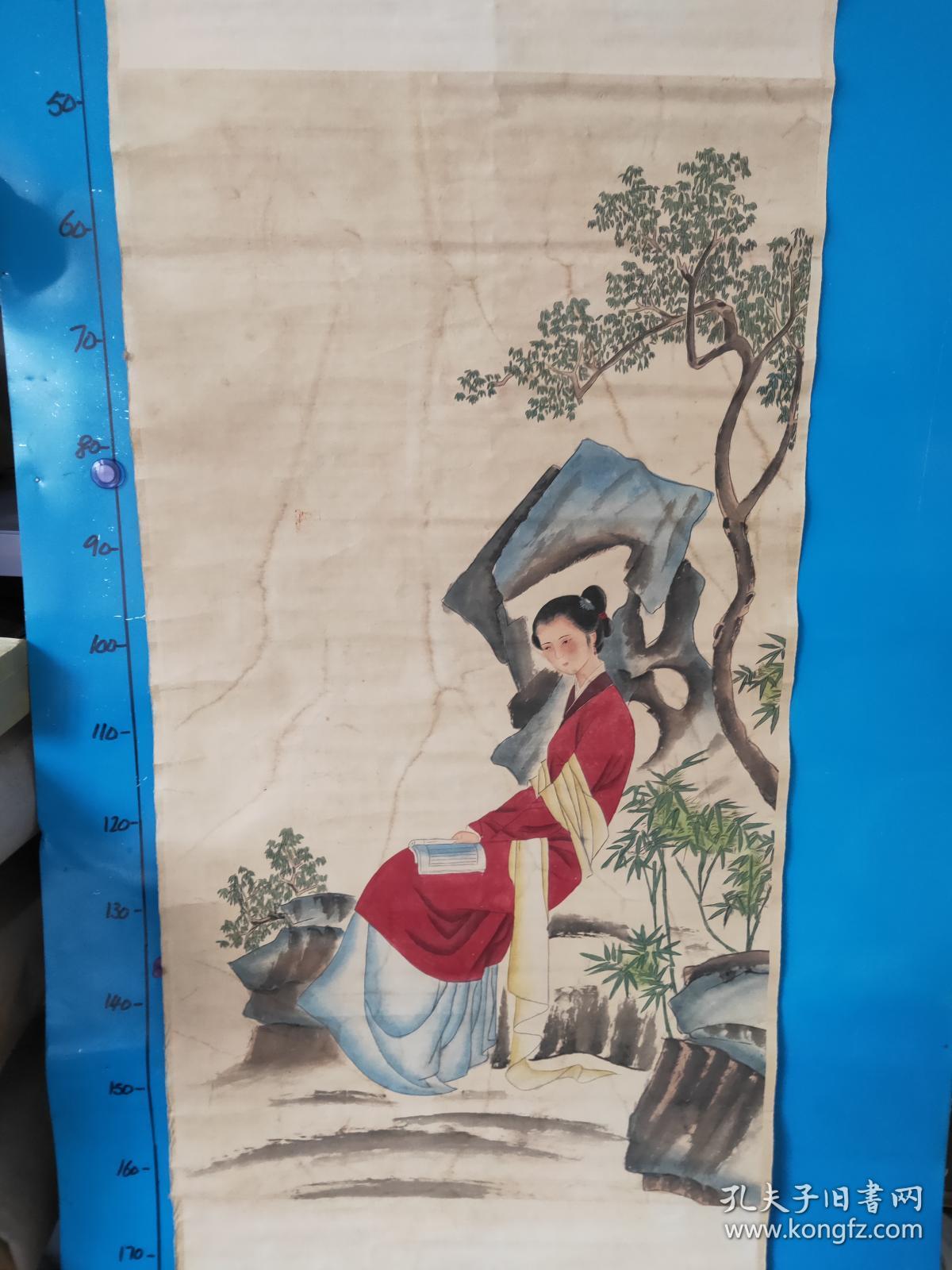 12-10 -原装原裱 著名 国画 精品纯手工绘画 仕女作品