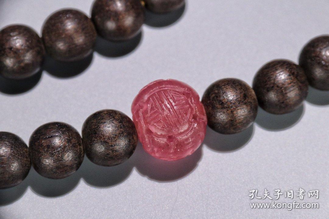 清代:【纯正老沉香108颗佛珠】 规格:珠径1.4㎝隔珠径