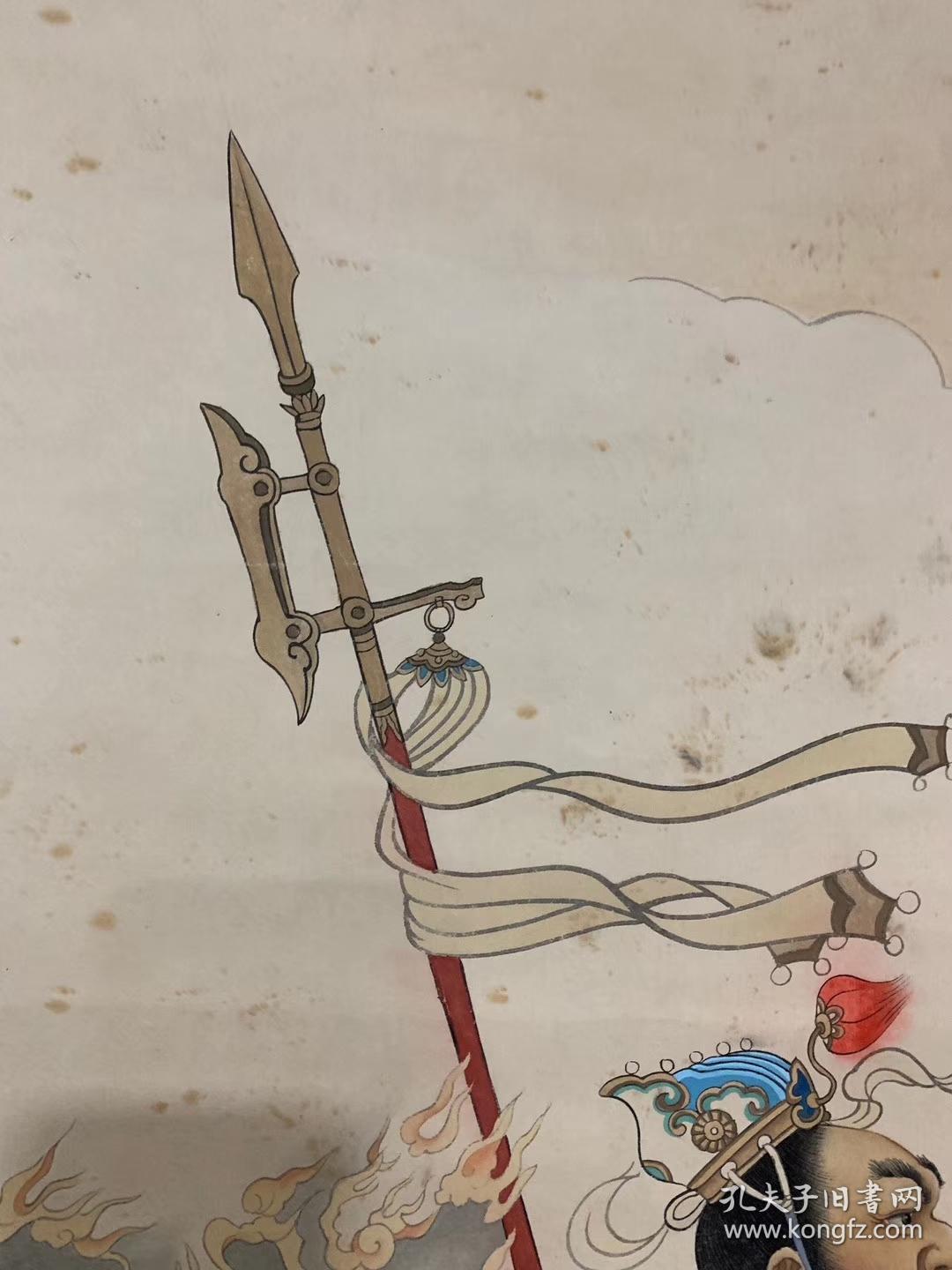 刘继卣款〈天兵天将〉,尺寸94x52 .