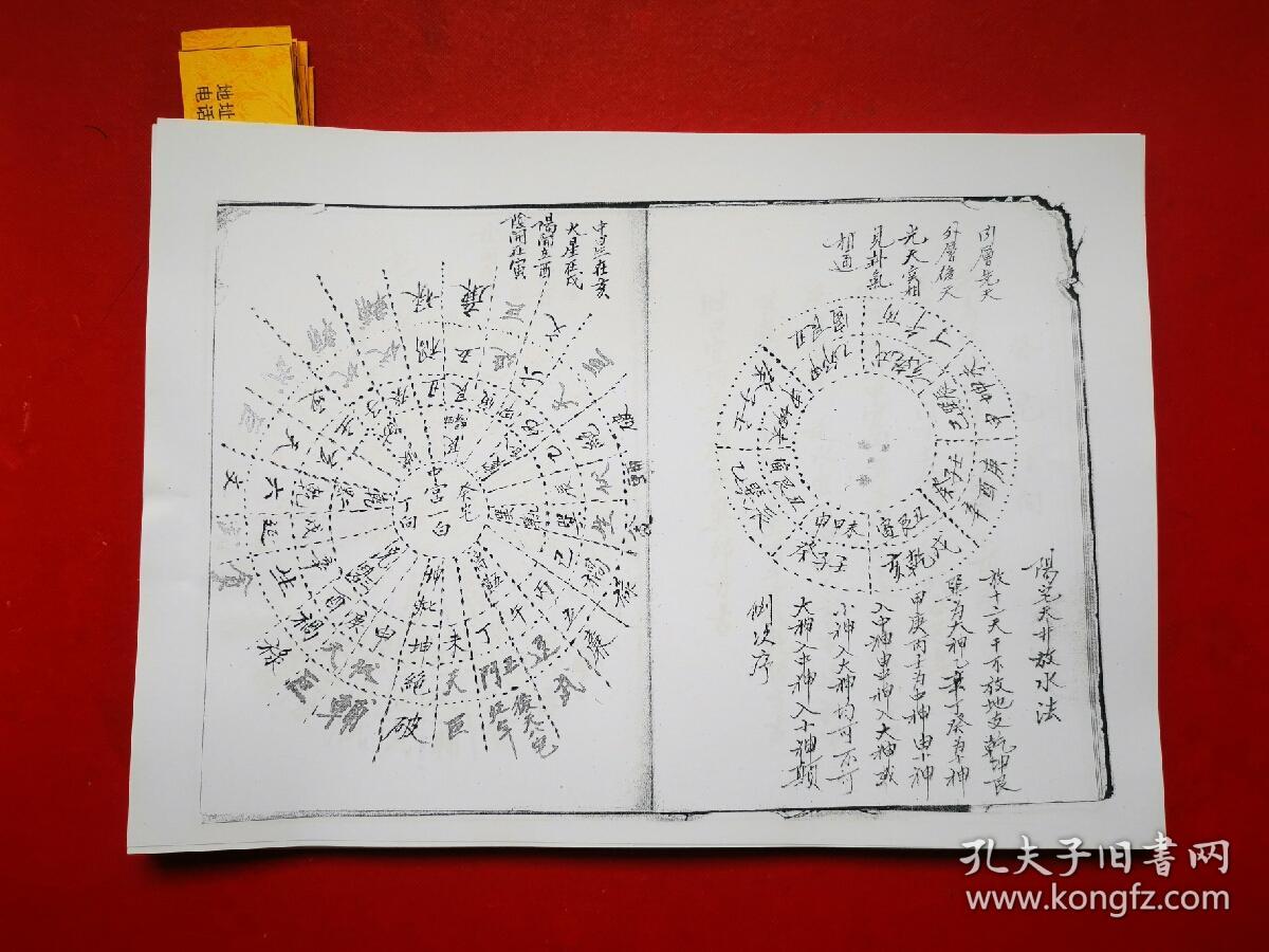 带几十幅图且书法一流的手抄风水地理书(原件复印本)===山黄泉水法