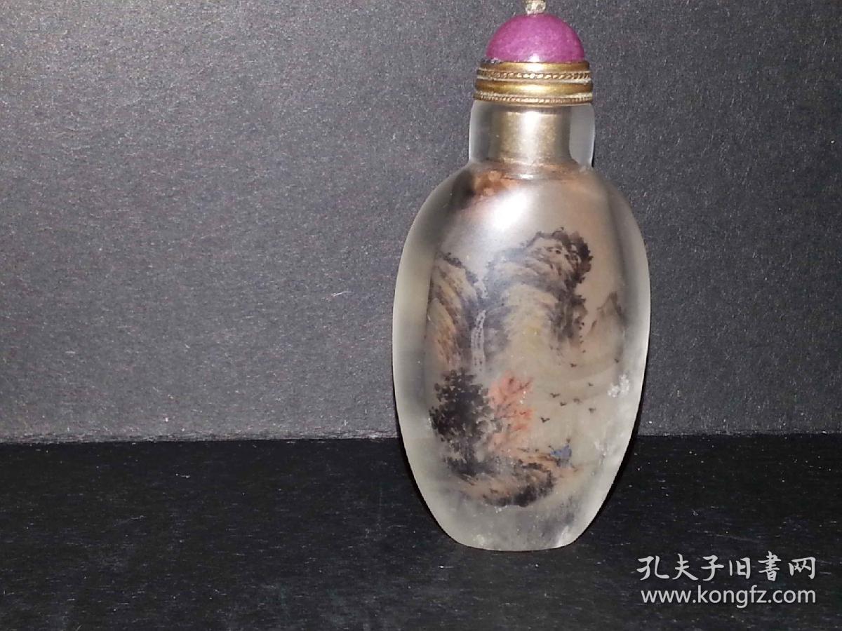 周乐元水晶内画鼻烟壶