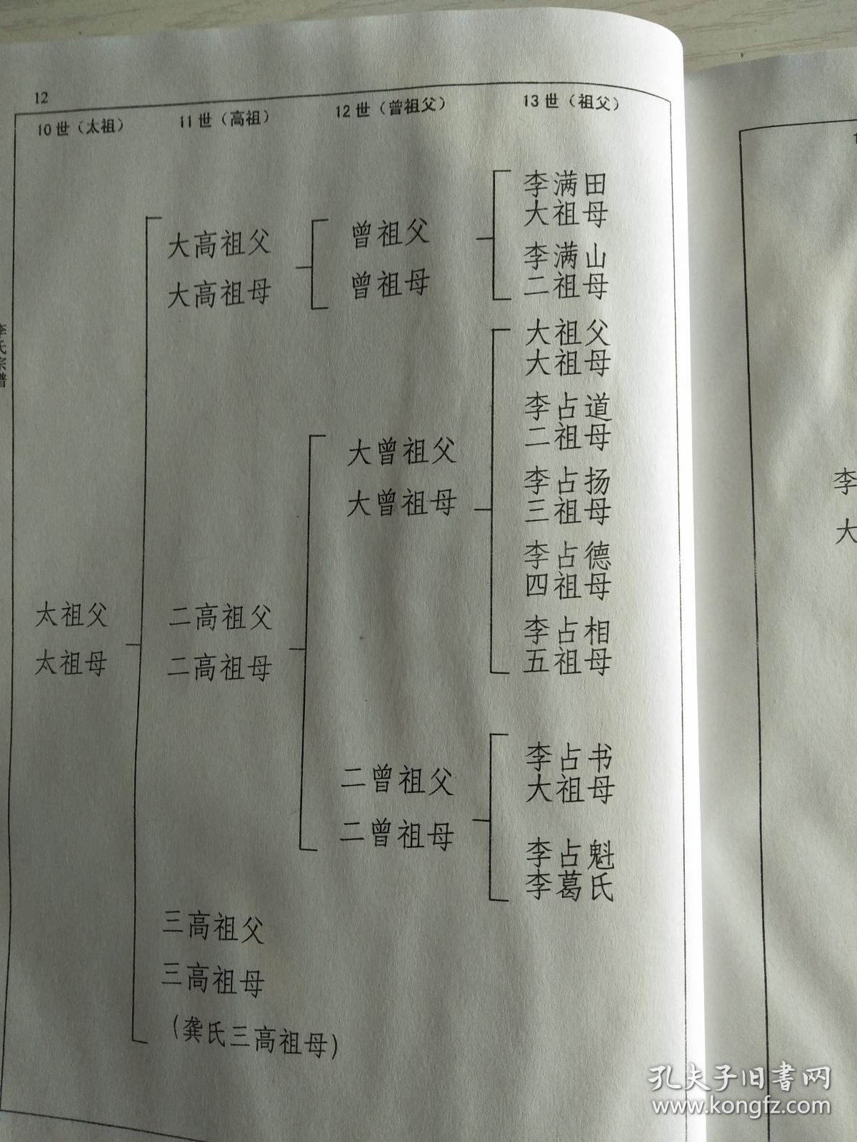 李氏宗谱【陇西堂】建阳支 硬精装 双折页 16开 66页