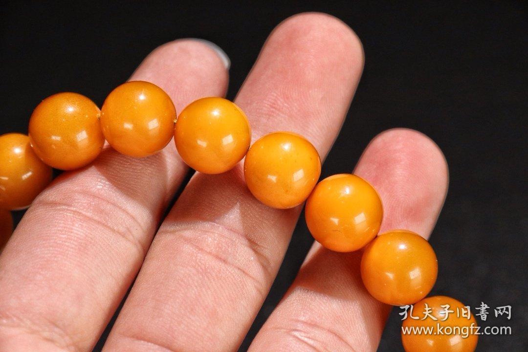 清代:【百年老蜜蜡108颗念珠】