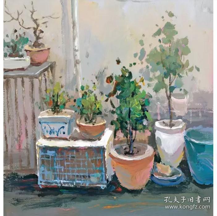 李家友编联考艺考水粉画风景场景构图色调基础教程范画详解临摹素材
