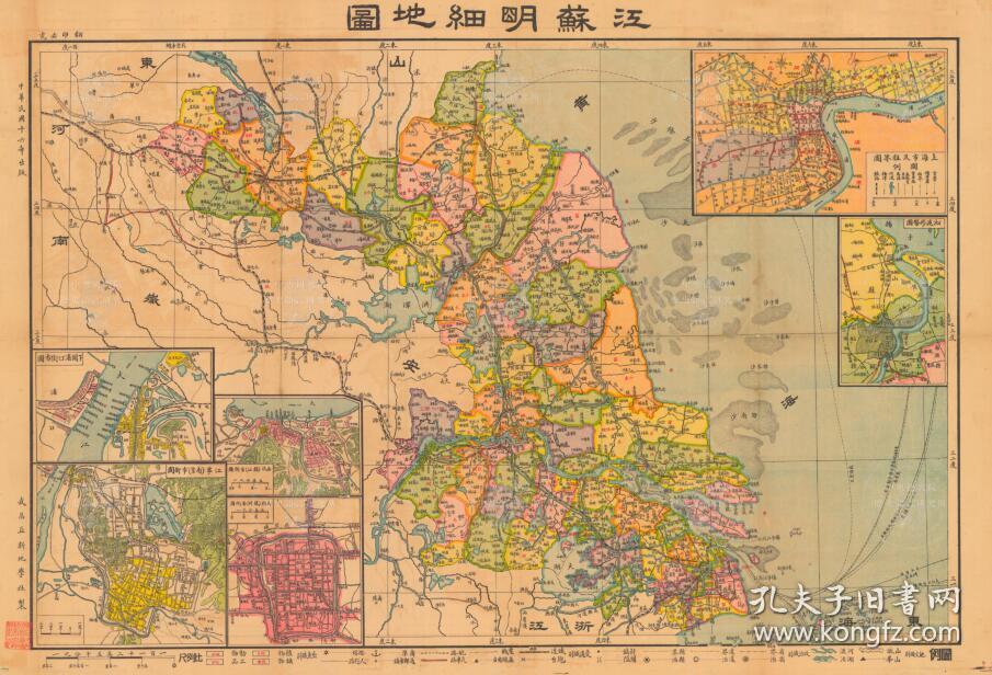 《常州老地图》《常州地图》,清道光《常州村镇道路桥梁图》绘制详细