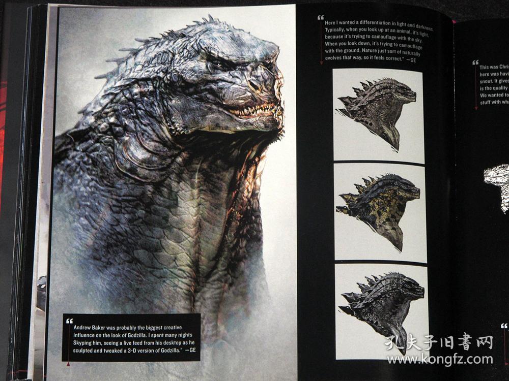 哥斯拉 电影艺术设定集 godzilla: the art of destruction