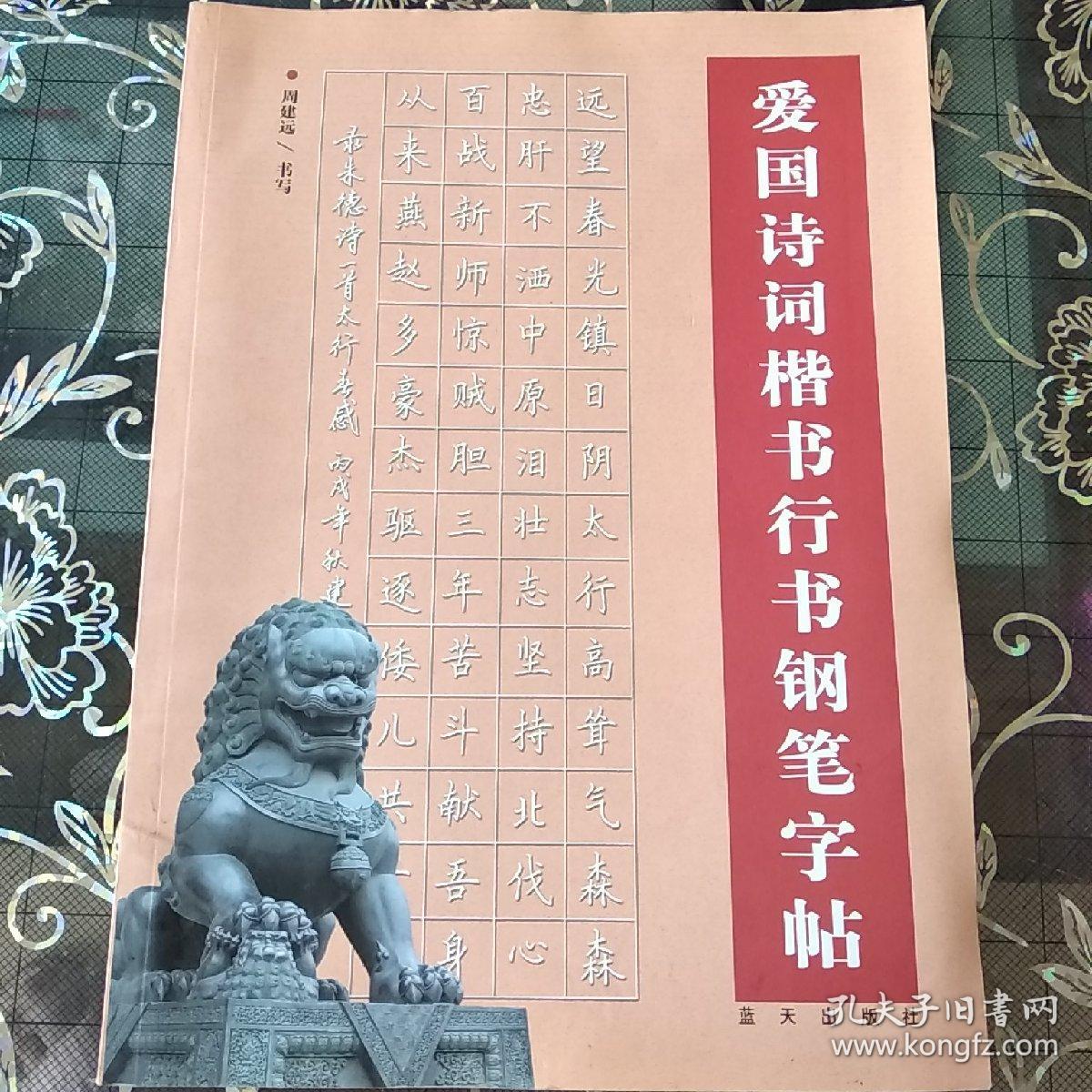 爱国诗词楷书行书钢笔字帖