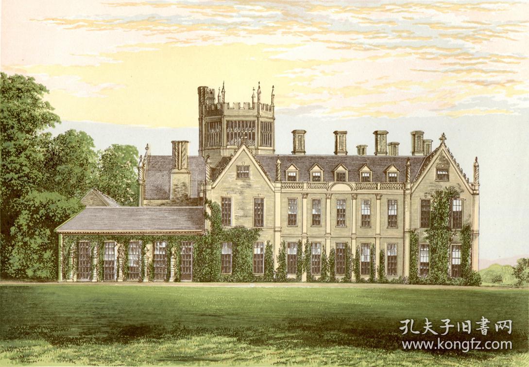十九世纪英国古典庄园彩色版画集 六卷全(豪华版)
