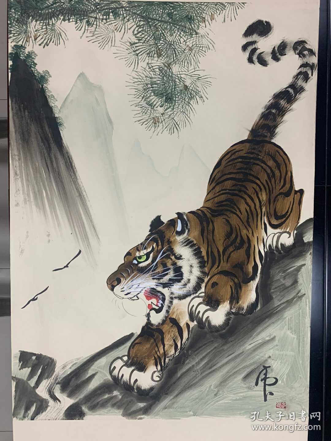 可爱的下山虎保证手绘