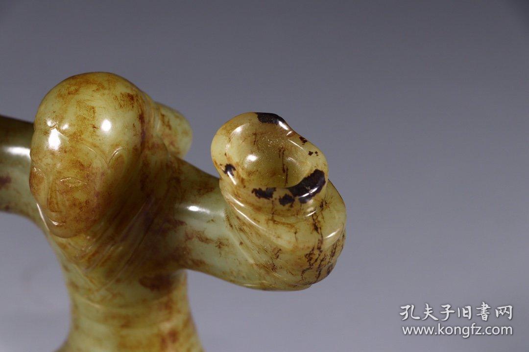 战汉:和田黄玉遇贵人烛台