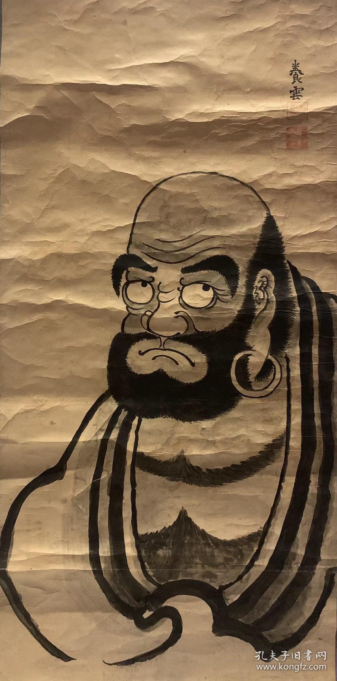 超大副古达摩祖师画像