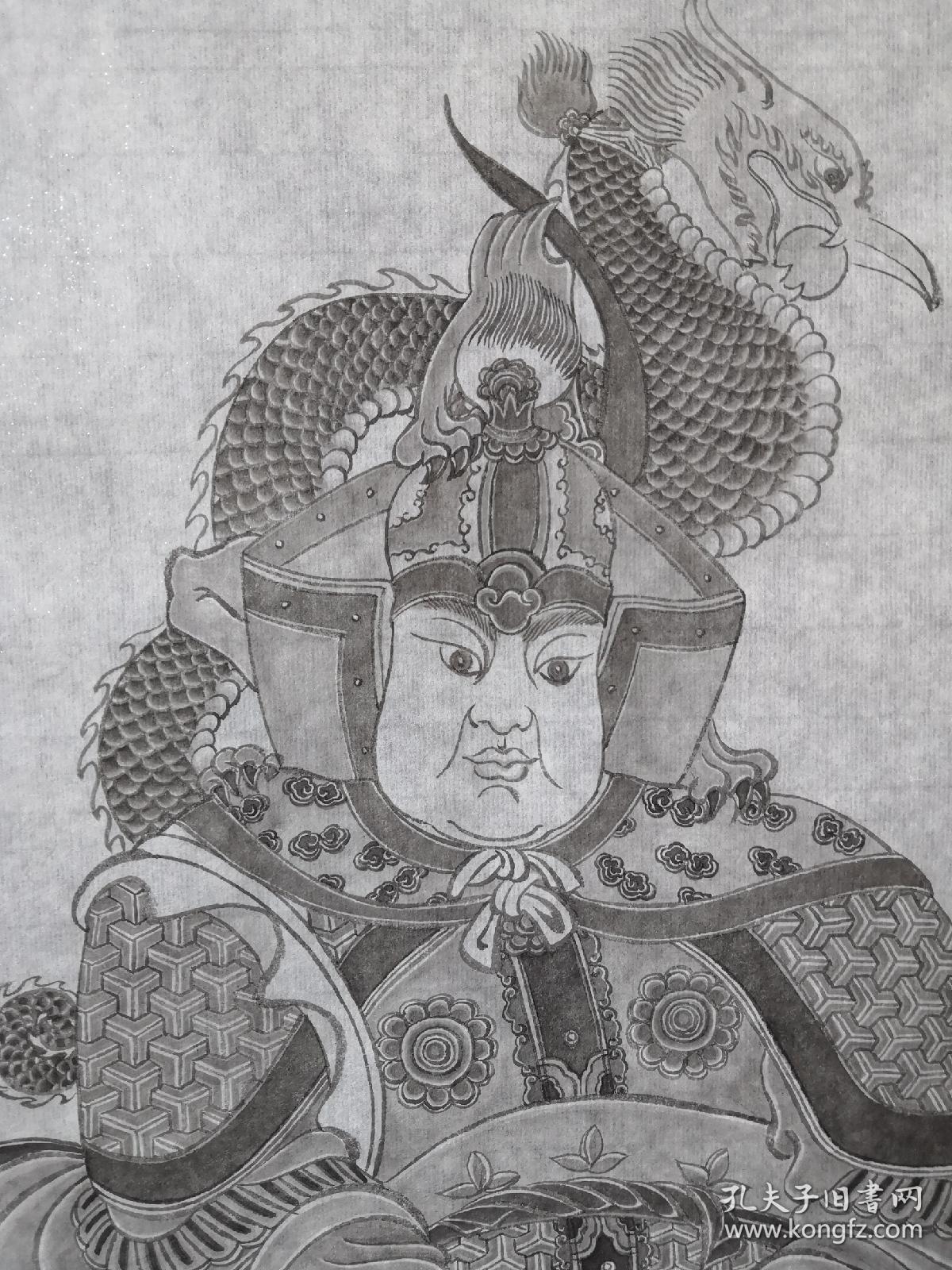 王处直墓道神像蟠龙踏鹿