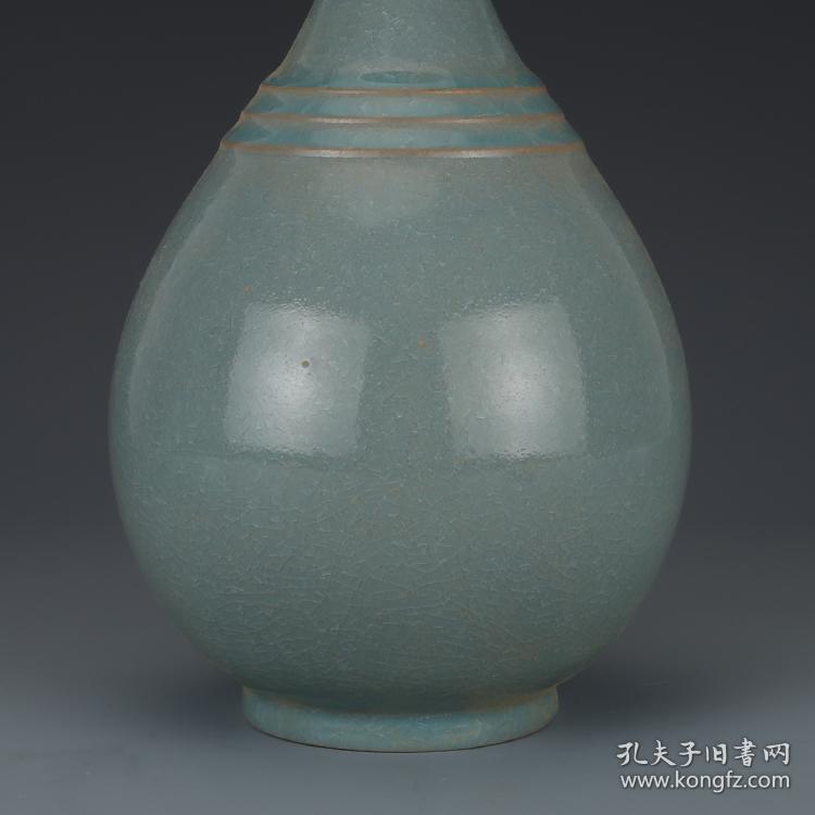 宋代汝窑天青釉玉壶春瓶