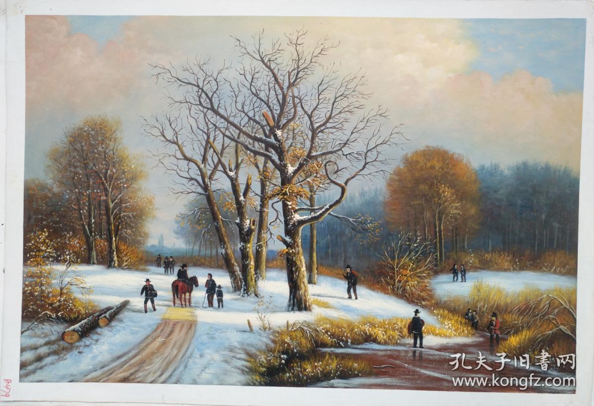风景油画作品 60 x 90cm b479