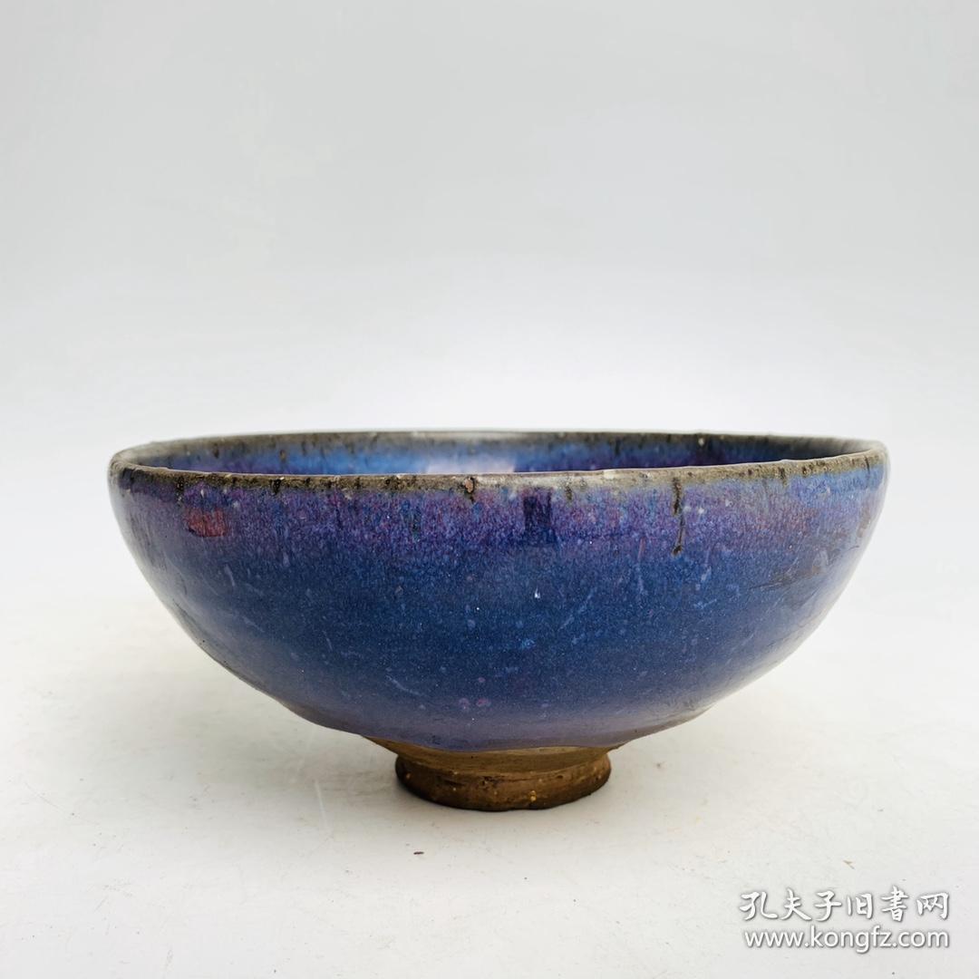 宋代钧瓷茄皮紫釉碗