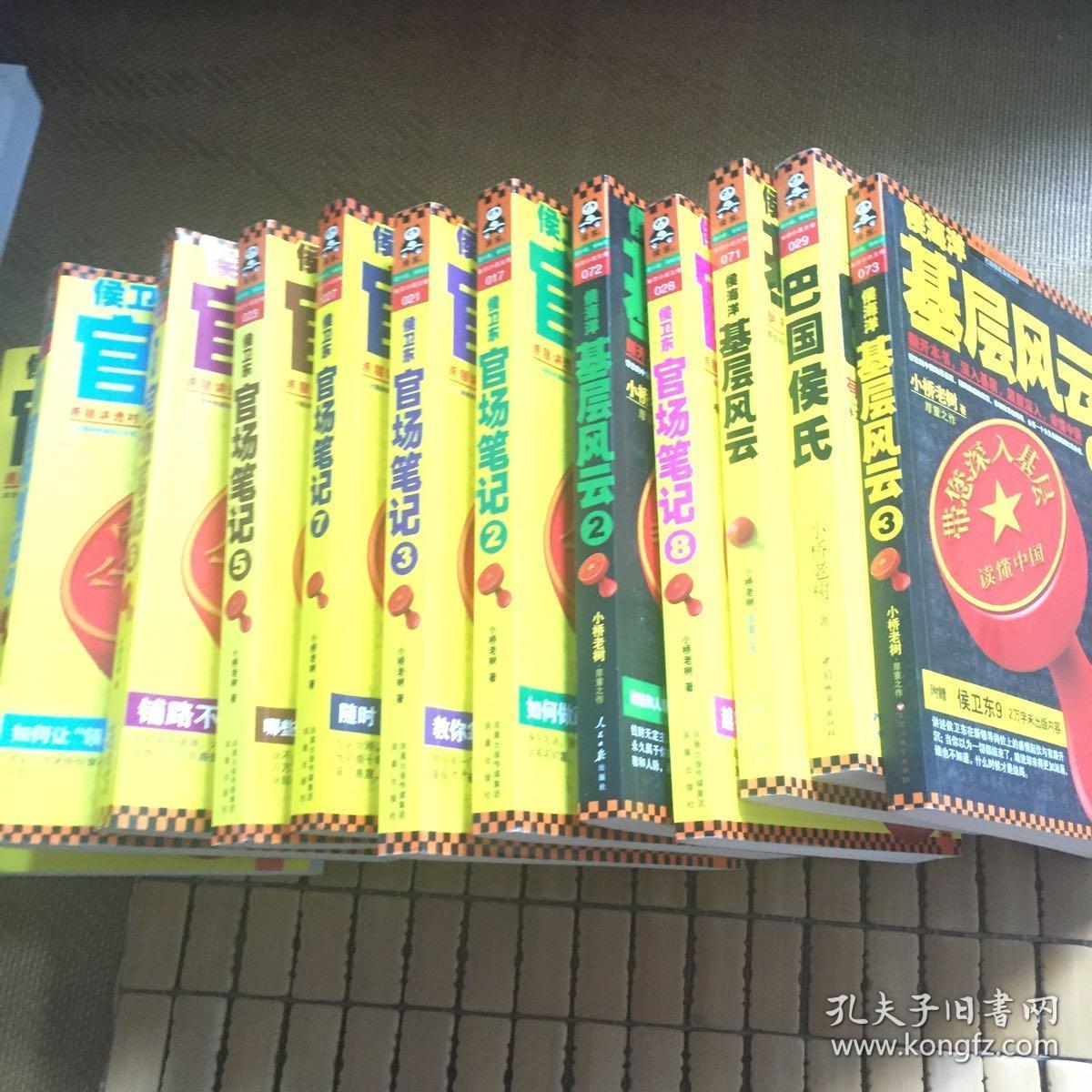 侯卫东官场笔记1~8,巴国侯氏,基层风云1-3(共12册)