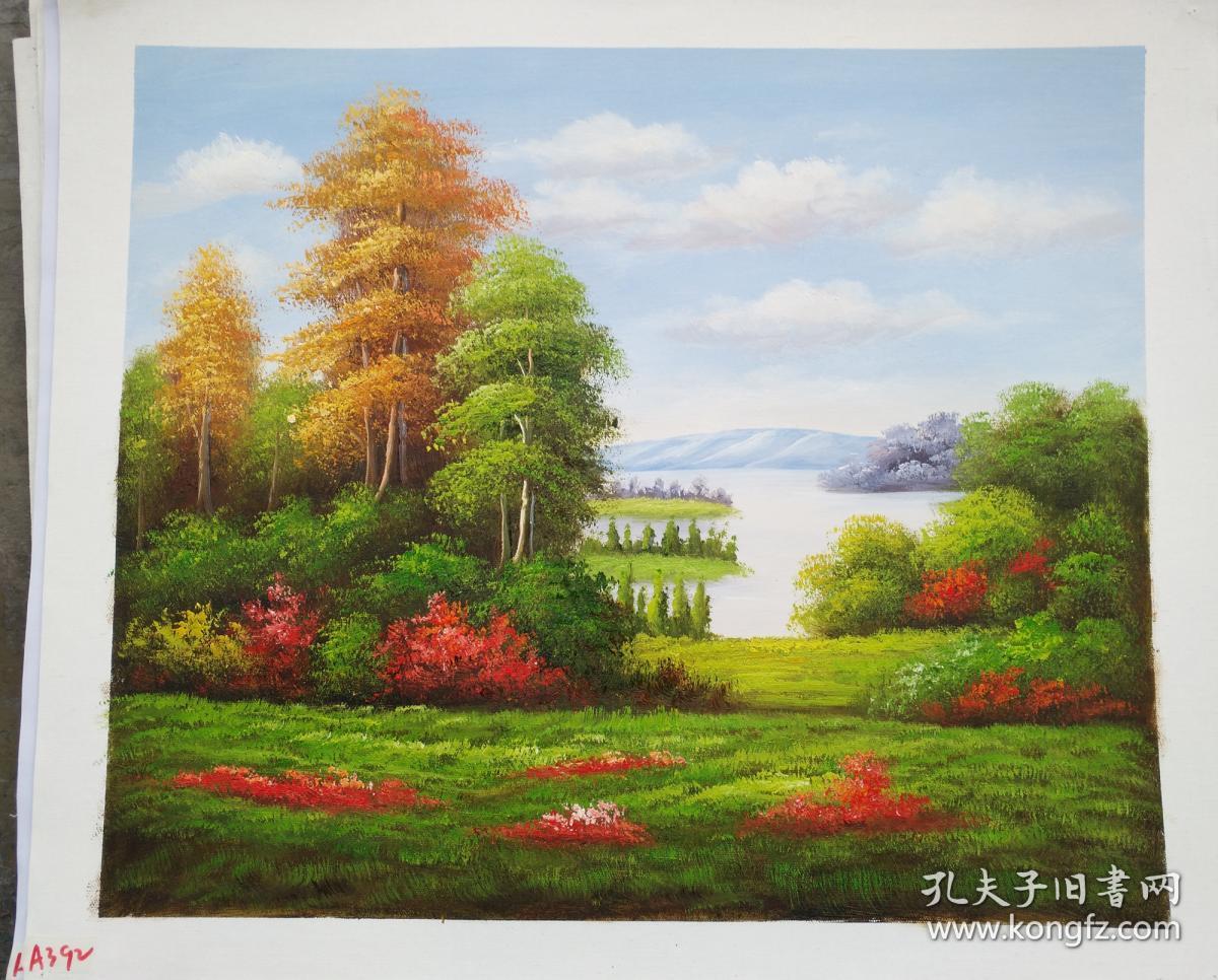 风景油画作品 50x60cm a392